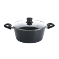 Pikkukuva 1 / 2: Italialainen design kattila 24cm - taottu alumiini - tarttumaton pinnoite - kaikki lämmönlähteet mukaan lukien induktio