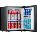 Miniatyrbillede 1 af 4: 25 liters køleskab Sort lydløs termoelektronisk uden kompressor Frigobar Mini Køleskab Frigo-Bar - 38x38,5x47 cm - Klasse é Svart
