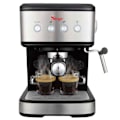 Miniatyrbillede 1 af 4: Sirge LUSSY Espresso- og cappuccinomaskine - 3 kaffefiltre - 1100 W med cappuccino-funktion og papir-PODS [ese44] Svart