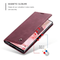 Pikkukuva 2 / 8: CASEME Retro Lompakkokotelo Samsung Galaxy S23 Ultra - Punainen Red