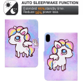 Miniatyrbillede 6 af 10: Til iPad 10.9 (2022) Tabletetui Cover Foldbart stativ - Farverig pony Multicolor