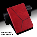 Miniatyrbillede 7 af 11: Til iPad 10.2 (2021)/(2020)/(2019) Almindeligt PU-læder tabletcover Red