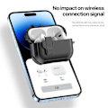 Pikkukuva 8 / 11: AirPods 4 -kotelolle DUX DUCIS PC+TPU Bluetooth-kotelo / kuori koukulla Black