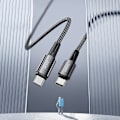 Miniatyrbillede 3 af 9: ESSAGER 2m USB-C til USB-C PD 240W Ladekabel Datakabel Hurtig opladning Black