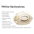 Pikkukuva 4 / 8: ESSAGER Bluetooth Headset Langattomat kuulokkeet Hienkestävät - beige Beige