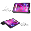 Pikkukuva 6 / 7: Pattern Tri-fold Stand Cover Lenovo Tab M7 (3rd Gen) - Don't Touch Me Black