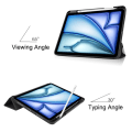 Pikkukuva 4 / 8: iPad Air 11 (2024) Kolminkertainen Teline Tabletin Suojakuori Kynäpidikkeellä - Don't Touch Multicolor