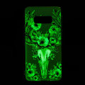 Miniatyrbillede 4 af 5: Luminous Glow Pattern Printing TPU Case for Samsung Galaxy S10e - Flowered Elk Black