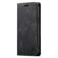 Miniatyrbillede 8 af 11: AUTSPACE A01 Retro tegnebog taske til iPhone 13 mini - sort Black