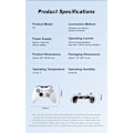 Miniatyrbillede 8 af 11: Bluetooth trådløs spilcontroller med modtager Kompatibel med Steam PC Android iOS Nintendo Switch - Hvid White