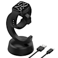 Miniatyrbilde 9 av 11: Lader & Dokk for Xiaomi Smart Band 9 Smart Band 8 Pro Redmi Watch 4 med 1m Kabel Black