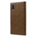 Miniatyrbillede 2 af 6: MERCURY GOOSPERY Blue Moon Wallet Cover for iPhone X - Brown Brown