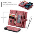 Miniatyrbillede 6 af 11: CASEME iPhone 13 Mini 2-in-1 Wallet Phone Shell - Red Red