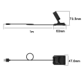 Miniatyrbild 8 av 9: Xiaomi Mi Watch Lite / Redmi Watch USB Laddningskabel docka Svart