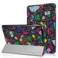 Miniatyrbild 1 av 9: iPad 9.7" (2017 / 2018)  Slim fit tri-fold fodral - Geometric Svart