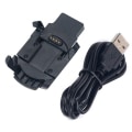 Miniatyrbilde 2 av 5: Garmin Fenix 3 HR/Fenix3/Quatix 3 USB-ladekabeldokk Black