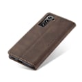 Pikkukuva 6 / 8: CASEME Retro Lompakkokotelo Samsung Galaxy S22 Plus -puhelimelle - Kahvi Dark brown