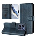 Miniatyrbild 7 av 10: För Motorola Edge 60 5G / 60 Fusion 5G Fodral Plånbok Ställ Retrostruktur Blå