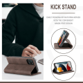 Pikkukuva 2 / 10: CASEME Retro lompakkokotelo iPhone 13: lle - Kahvi Dark brown