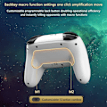 Miniatyrbilde 7 av 8: Kompatibel med Nintendo Switch Bluetooth Control Gamepad Turbo-funksjon White