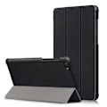 Miniatyrbillede 2 af 5: Lenovo Tab E7 TB-7104F Trifoldet stativ PU Læder Beskyttelsesetui Black