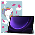 Pikkukuva 1 / 8: Kolmen taittotelineen älykotelo Samsung Galaxy Tab S9 FE -puhelimelle Multicolor