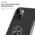 Pikkukuva 4 / 7: iPhone 14 Plus Finger Ring Kickstand Hybrid Case - Black Black