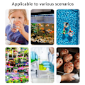Miniatyrbilde 2 av 8: 4-i-1 test for vann kvalitet PH TDS EC TEMP testpenn White