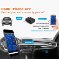 Miniatyrbild 9 av 11: KONNWEI Bluetooth ELM327 OBD2 IOS Android bilkodläsare Svart