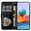 Miniatyrbild 5 av 5: För Samsung Galaxy A56 5G Ställbart Glitterfodral med Dragkedjeficka - Svart Svart