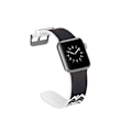 Pikkukuva 4 / 5: Silicone Watchband for Apple Watch 4 40mm, Series 3 / 2 / 1 38mm - Twill Multicolor