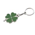Clover Keychain Zinc Alloy Key Ring Hanging Ornament Key Chain Grön