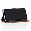 Pikkukuva 3 / 5: Retro Wallet Mobile Phone Case for iPhone XS Max - Coffee Brown