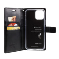 Pikkukuva 4 / 10: MERCURY GOOSPERY Blue Moon Wallet Case iPhone 12 Pro Max Black Black