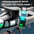 Miniatyrbillede 7 af 11: X38 DC-135 Helikopter Drone Kamera Luftfoto Quadcopter 2 batterier Black