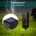 Miniatyrbillede 5 af 11: Havesollampe Dekorationslys Vejlys - varmt lys Black