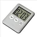 Miniatyrbillede 1 af 8: Tynd Køkken Timer Timer Storskærm Digital Magnetisk Nedtælling - Sølv Silver