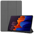 Miniatyrbillede 1 af 9: Trifoldet stativ Smart Taske til Samsung Galaxy Tab S7 Plus Grey