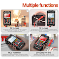 Miniatyrbild 11 av 11: Multimeter Auto-Ranging Digital Tester Intelligent Multi Tester Svart