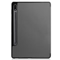Miniatyrbillede 8 af 9: Tri-fold Stand Smart Case for Samsung Galaxy Tab S7 / S8 Grey