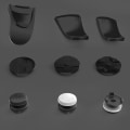 Miniatyrbild 2 av 8: Playstation 5 / PS5 L2 R2 Trigger Extender + D-pad knappsats Tumgrepp Kontroll Svart