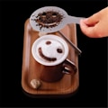 Miniatyrbillede 10 af 11: 16 kageskabeloner Dekoration Kage Småkager Bage kaffe White