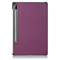 Miniatyrbillede 6 af 10: Trifoldet stativ Smart Taske til Samsung Galaxy Tab S7 FE Purple