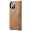 Pikkukuva 2 / 8: CASEME Retro Lompakkokotelo iPhone 15 Prolle - Ruskea Brown