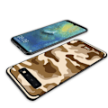 Pikkukuva 3 / 5: NXE Camouflage Pattern TPU Mobile Phone Case Samsung Galaxy S10 Plus - Khaki Brown