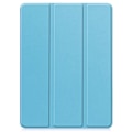 Pikkukuva 3 / 6: iPad Pro 11 (2024) Kolminkertainen Teline Tabletin Suojakuori Kynäpidikkeellä Light blue