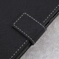 Miniatyrbillede 4 af 10: Cross Texture Wallet Case for Asus Zenfone Live ZB501KL Black