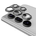 ENKAY Kamera Lins Skydd till Samsung Galaxy S24 Ultra Aluminiumlegering + Härdat Glas grå