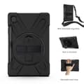 Samsung Galaxy Tab S6 Lite Heavy Duty Skall med Skulderstropp Black