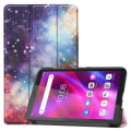 Miniatyrbilde 1 av 7: Mønster Tri-fold Stativdeksel Lenovo Tab M7 (3. generasjon) - Nebula Purple